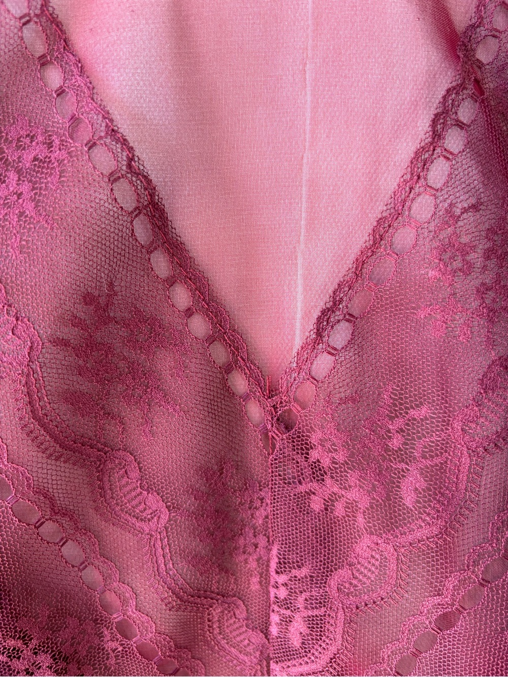 Vintage Maroon Sheer Victorian Ornamental Lace Ruffle Blouse *See Measurements* - Picture 9 of 10
